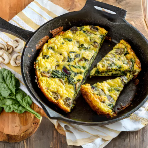 Greens and Herbs Frittata